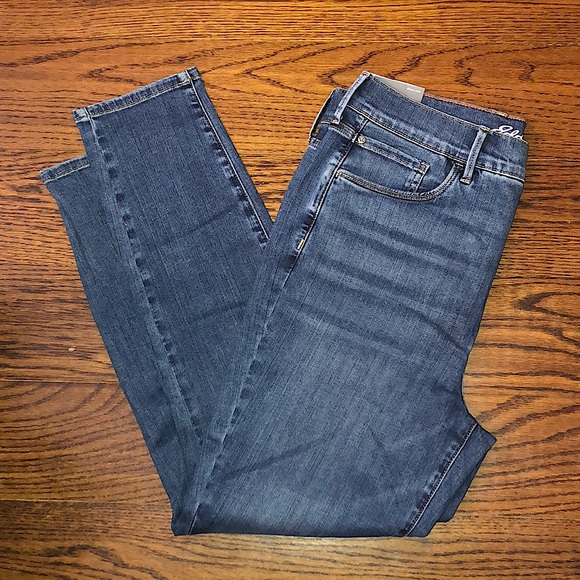 EDDIE BAUER High Rise Slightly Curvy High Rise Skinny Jeans Sz 14 NWT - Picture 10 of 11